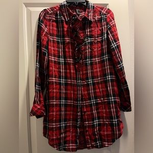 Forever 21 plaid pattern button down